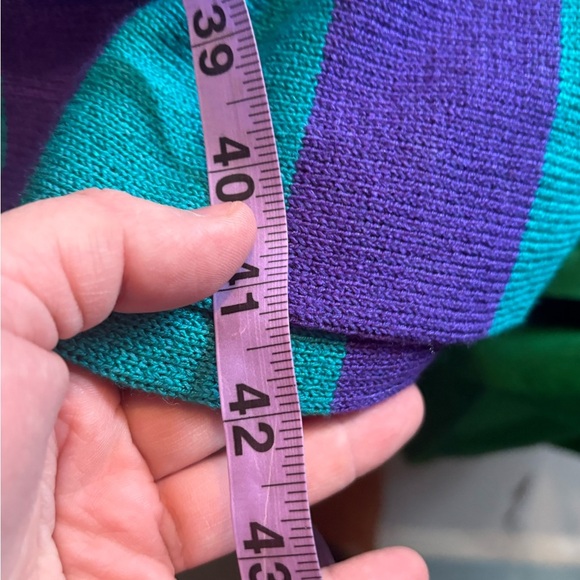 Vintage Colorful Striped Sweater Dress - Picture 11 of 11